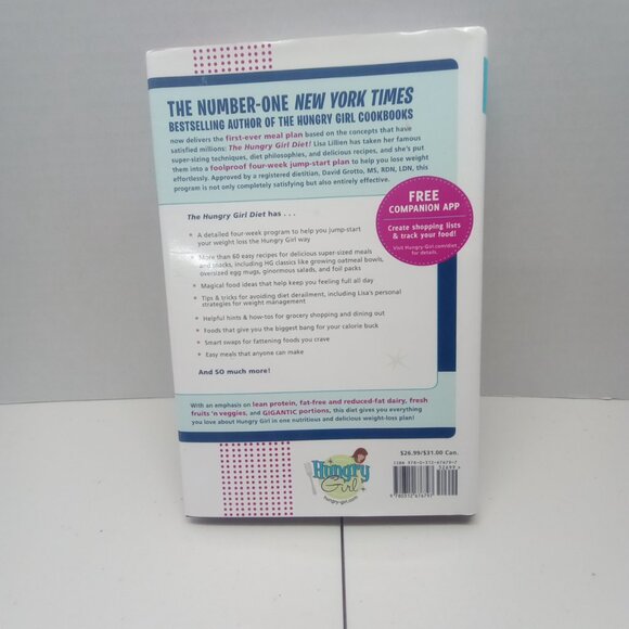 The Hungry Girl Diet Book by Lisa Lillien 4-Week Jump-Start Big Portions & Real - Picture 2 of 7